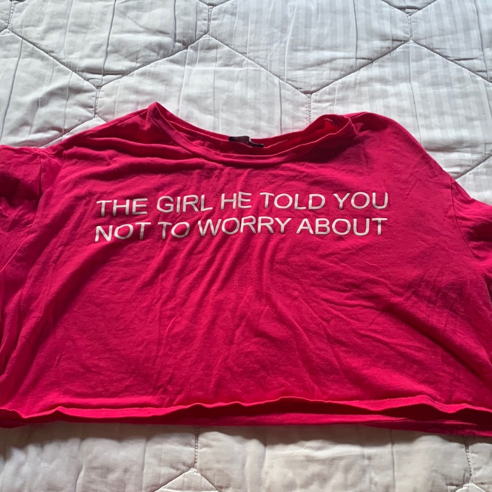 Cute hot pink crop top